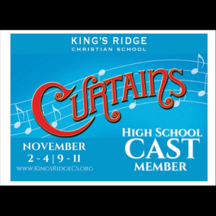 Curtains Yard Sign CAST KING'S CORNER